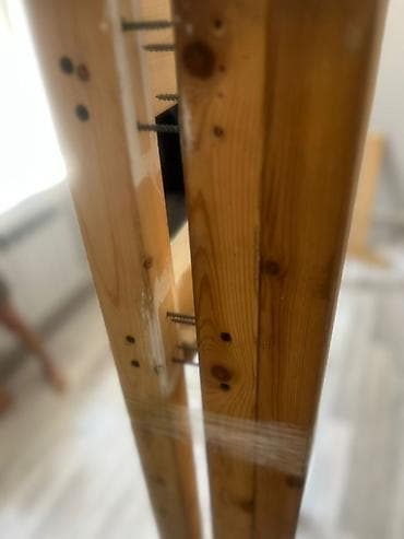 детский двухярусный кровать: Двухъярусная детская кровать, Б/у, Натуральное дерево, цвет - Золотой — 4