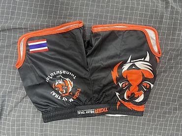 муай тай шорты: Шорты для муай-тай Tiger Muay Thai РАЗМЕР XS - Дизайн: черная основа — 2