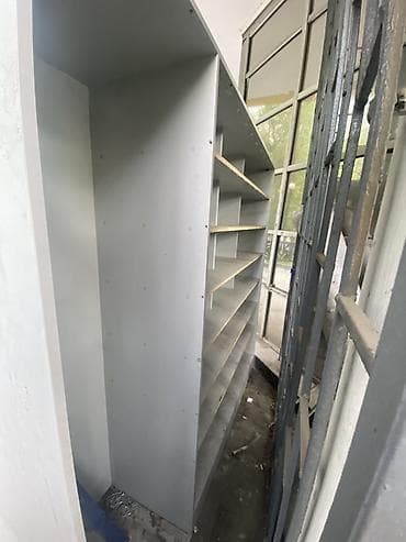 Офисный стеллаж, ЛДСП, цвет - Серый