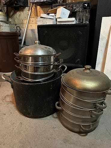 silver kitchen: Набор кухонной посуды для готовки и заготовок. Состав: - Большая — 3