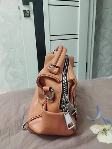 кол сааттар: Классикалык сумка, Материалы: Эко булгаары, Сыдырмалуу, Аялдарга — 2