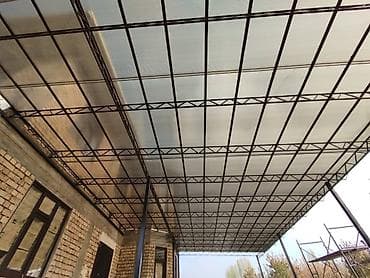 mini projector: Навес, Односкатный, Металл, Поликарбонат — 3