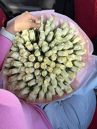 пресс для яблок: Букет из белых роз — крупный, округлой плотной сборки. - Около 101 — 2