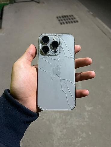 macbook 2015: IPhone 15 Pro, Б/у, 256 ГБ, White Titanium, 82 % — 4