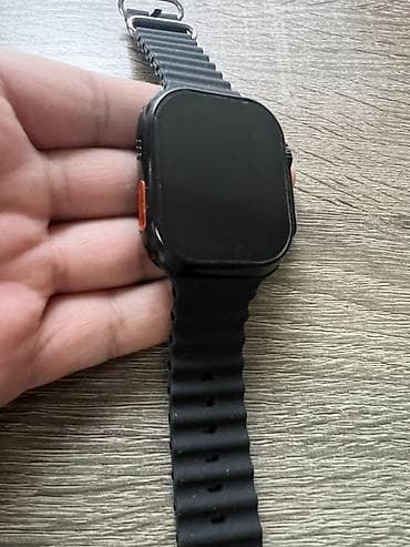 8 pro: Смарт-часы с прямоугольным сенсорным экраном и рифлёным силиконовым — 2