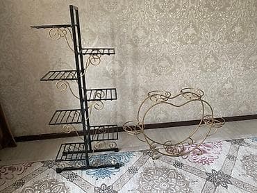 Готовый бизнес: Продаю подставки для цветов сердечка2000 сом большой 3000 сом высота — 1