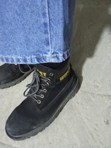 Мужские ботинки, 41.5, 42, Caterpillar, Б/у, цвет - Черный, Самовывоз