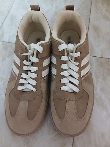 Мужская обувь: Кроссовки мужские, размер 42. - Цвет: бежевый/светло-коричневый с — 2