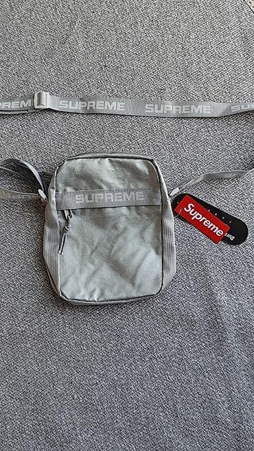 Аксессуары: Сумка через плечо Supreme, серый цвет. - Компактный формат — 2