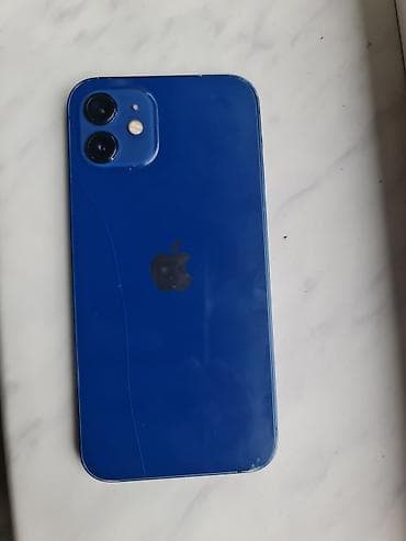 принтер 3 в 1 цветной: IPhone 12, Б/у, 128 ГБ, Синий, Чехол, 85 % — 1