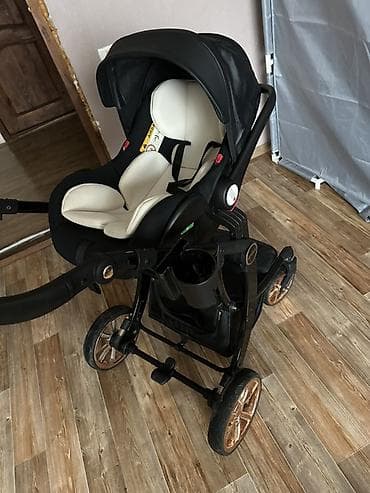 коляска детска: Коляска, цвет - Черный — 1