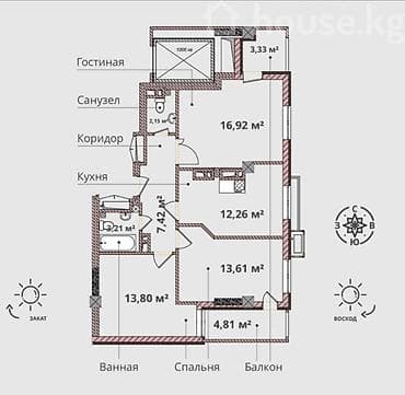 Новостройки от застройщика: Построен, Индивидуалка, 3 комнаты, 75 м² — 2