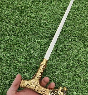 Трость-шпага с рукоятью в виде льва - Эффектная трость с потайным — 3