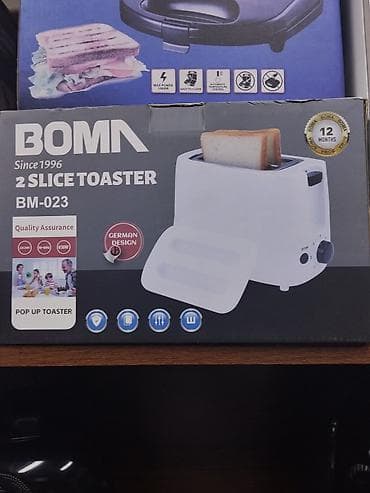 mini 2: Тостер BOMA BM‑023 (2 ломтика) - Мощность: 850 Вт - На 2 тоста — 1
