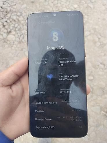 13 lite: Honor X6a, Б/у, 128 ГБ, цвет - Черный — 4