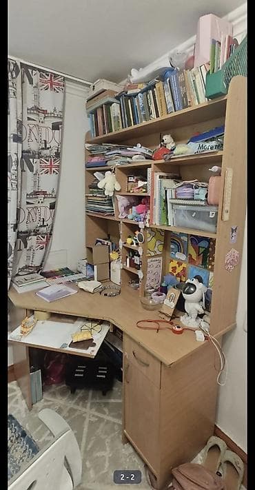 study lamp: Компьютерный стол, Б/у, Угловой — 1