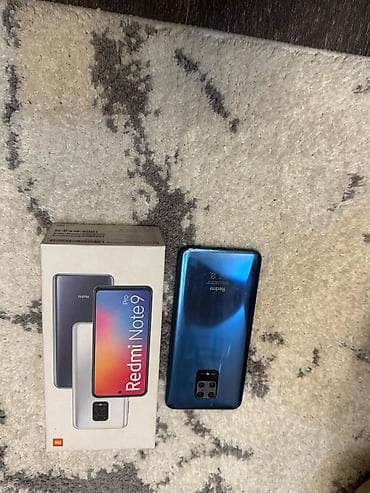 redmi 9 с: Redmi, Redmi Note 9 Pro, Колдонулган, 128 ГБ, түсү - Көк, 2 SIM — 3