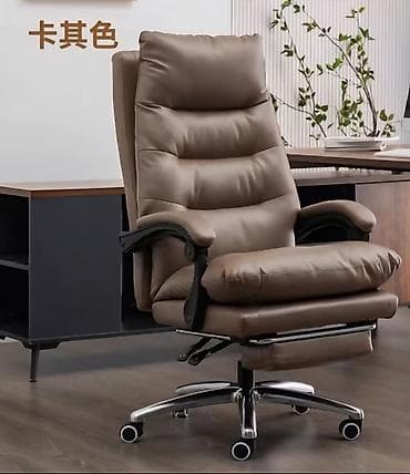 Офисные кресла: Офисное кресло, Новый, С колесиками, цвет - Черный, Экокожа, Самовывоз, Платная доставка — 3