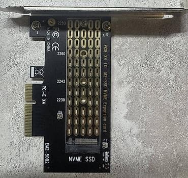 Комплектующие для ПК и ноутбуков: Адаптер контроллер PCI-E (mini) PCIE X4 to M2-SSD NVME для SSD M2 — 1