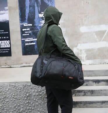 защита от дождя: Сумка универсальная дорожная/спортивная - Цвет: черный - Формат — 24