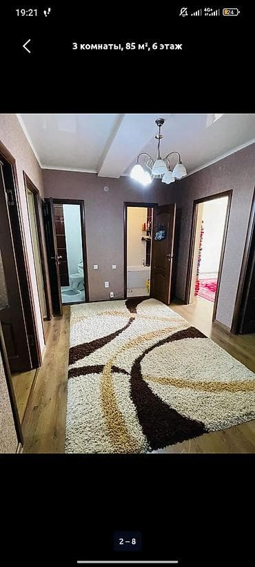 сдаю квартиру мкр джал: 2 комнаты, Собственник — 6