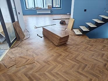 Перегородки на заказ: Укладка пола, Монтаж напольных плинтусов, Стяжка пола | Ковролин, Ламинат, Паркет Больше 6 лет опыта — 8