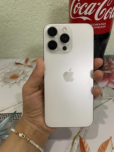 диспи: IPhone 15 Pro Max, 256 ГБ, White Titanium, 80 % — 1