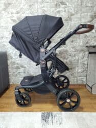 купить колеса на коляску бу: Коляска, цвет - Черный, Б/у — 8