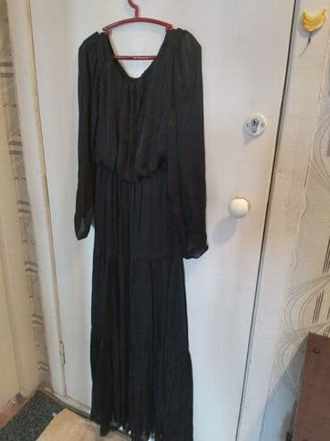 вечерний костюм: Вечернее платье, А-силуэт, Длинная модель, Шелк, С рукавами, M — 2