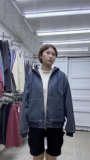 VINTAGE WASHED DENIM HOOD ZIP-UP😍 Тот самый зип-худи, который станет — 6