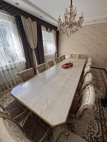 Стол и стул для зала, цвет - Бежевый