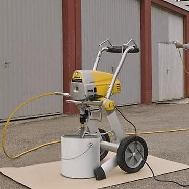 Покраска помещений безвоздушным аппаратом HYVST GSGH‑6 -