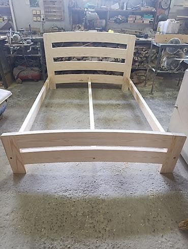 sofa bed: Двуспальная кровать из массива дерева - Материал: натуральное дерево — 3