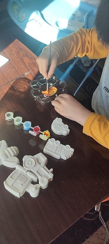 Лакокрасочные материалы: Наборы для росписи гипсовых фигурок для детей 🎨 Ручная работа - В — 3