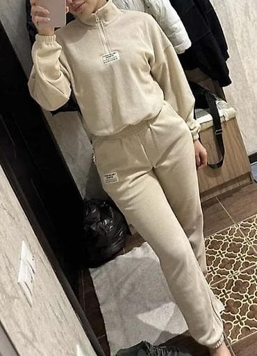 спортивные костюмы: Женские костюмы S,M,L,XXL(2 варианта)спортивные 1) Бежевый костюм из — 1