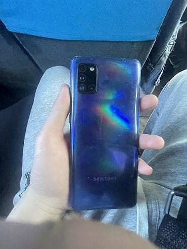 Уюлдук телефондор жана аксессуарлар: Samsung Galaxy A31, 64 ГБ, түсү - Көк, 2 SIM — 1