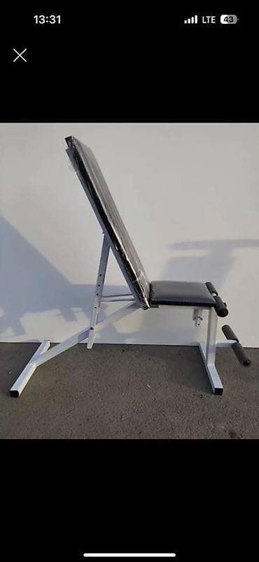слики: Силовая скамья для дома/зала с регулируемой спинкой. - Регулировка — 1