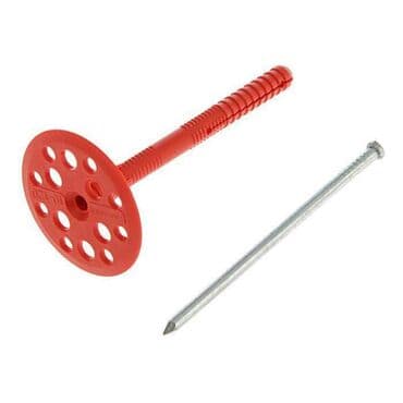 Дюбель "зонтик" для утеплителя с металлическим гвоздем размеры 120