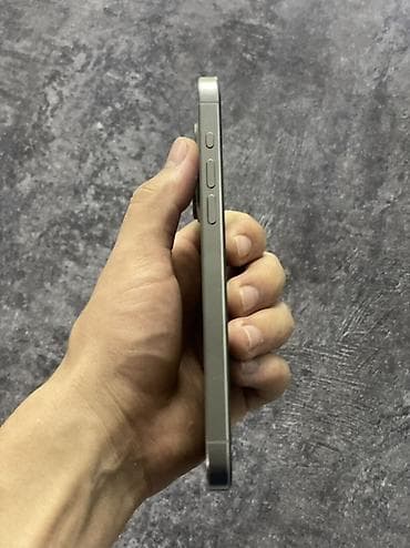 IPhone 15 Pro Max, Б/у, 256 ГБ, Natural Titanium, Чехол, 83 % — 7