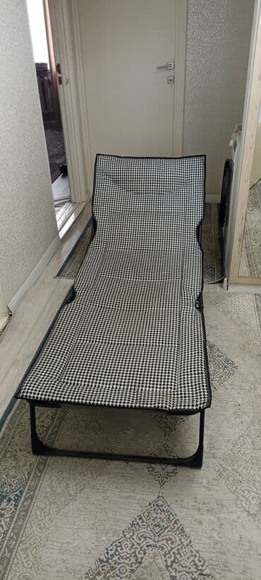 Раскладушка, Б/у, С матрасом