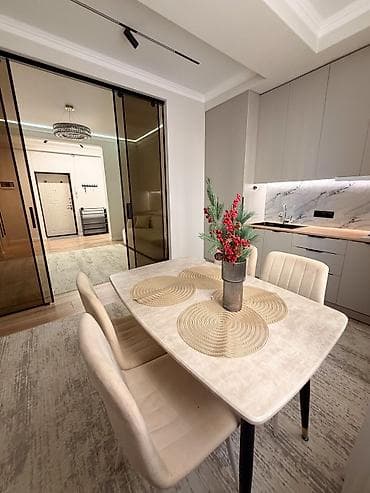 гостиницы бишкека: Студия, 60 м², Тунгуч мкр Элитка, 2 этаж, Дизайнерский ремонт — 5