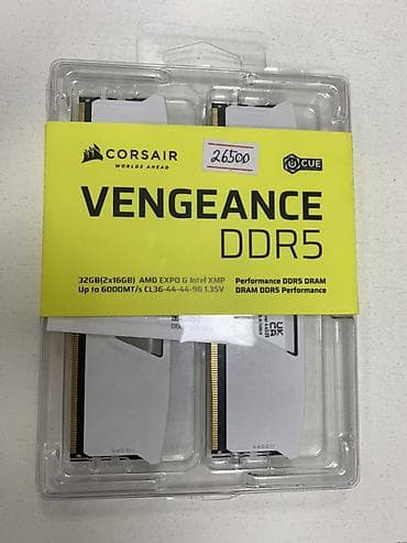 Комплектующие для ПК: Оперативная память (RAM) для ПК, Corsair, 32 ГБ, DDR5, 6400 МГц — 2