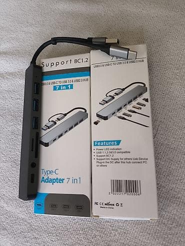 i̇pad pro m5: USB-C хаб 7-в-1 (Type‑C Adapter 7 in 1) Основные возможности: - — 1