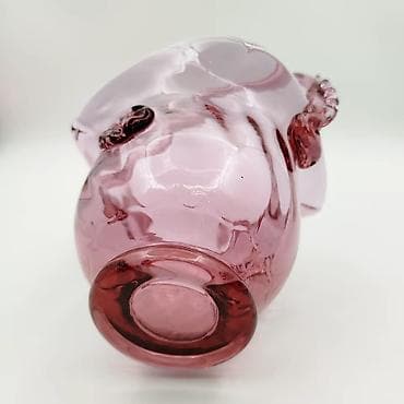 Үй сааты: Вазочка Богемия Чехия . Винтажная без сколов и трещин в отличном — 4