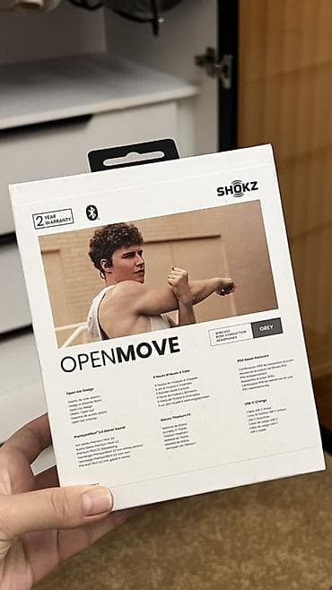 Костные наушники: Наушники Shokz OpenMove (Grey) — беспроводные наушники с костной — 3