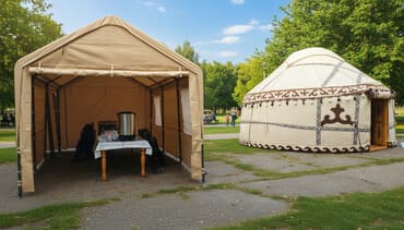 Аренда юрты, Каркас Деревянный, 85 баш, Казан, Посуда, С полом