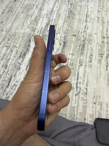 apple phone: IPhone 12, Б/у, 128 ГБ, Синий, Коробка, 75 % — 7