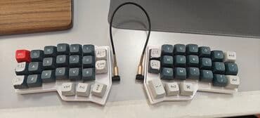 Клавиатура, Механикалык, Зымдуу туташтыруу, Өлчөмү: 40% — 1