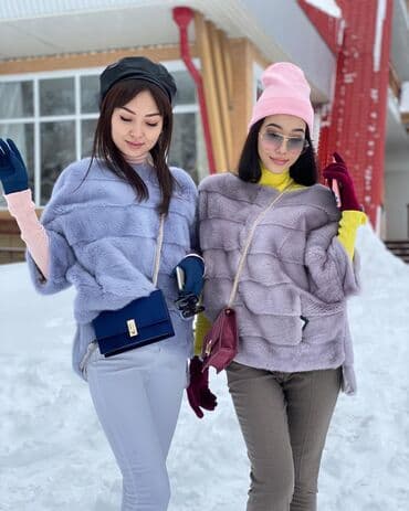 дом вещи: Шуба, Норка, По колено — 3