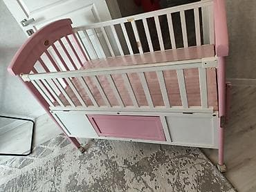 doona x: Детская приставная кроватка, С колесиками, цвет - Розовый — 3